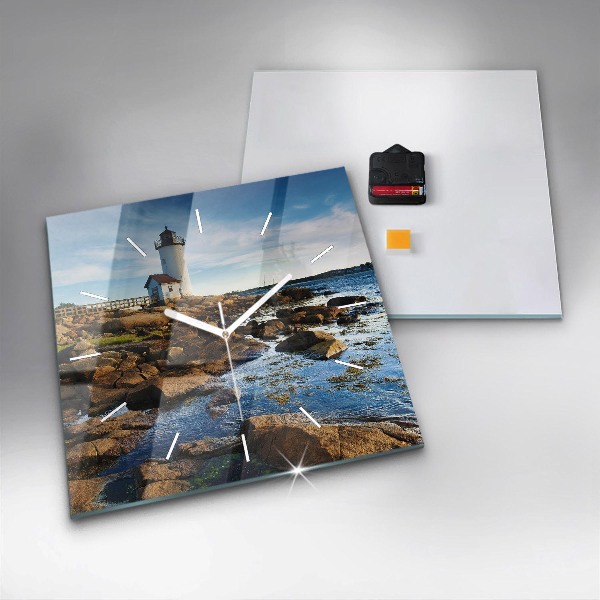 Reloj cuadrado Faro de Annisquam