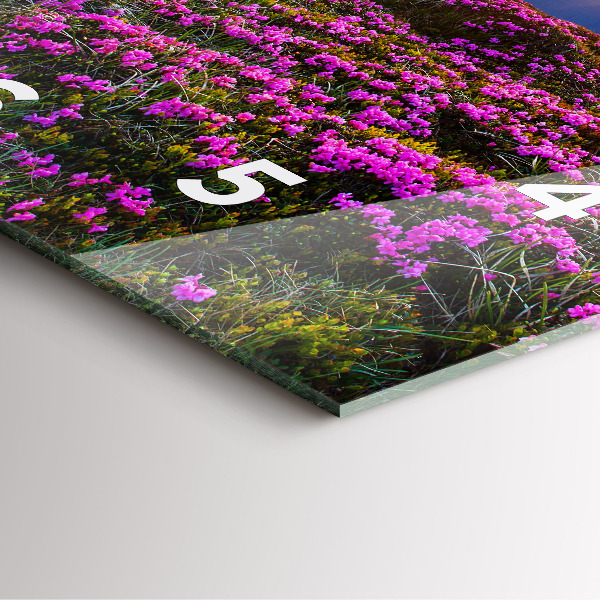 Reloj de pared cuadrado Flores al amanecer