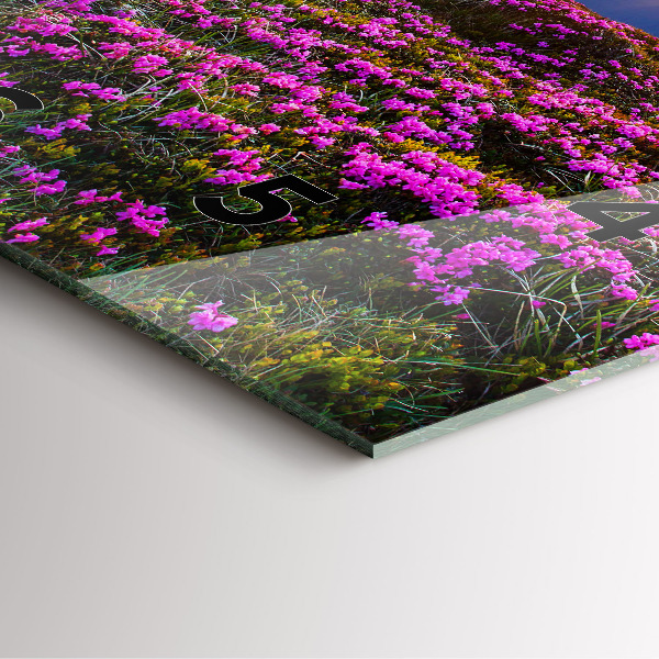 Reloj de pared cuadrado Flores al amanecer