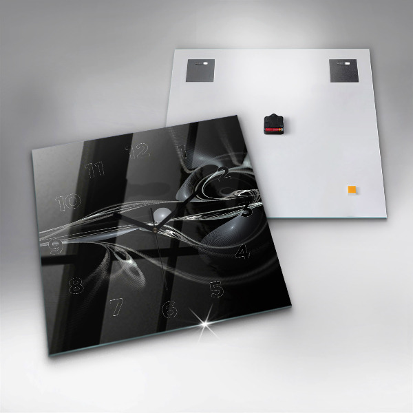 Reloj cuadrado Humo abstracto