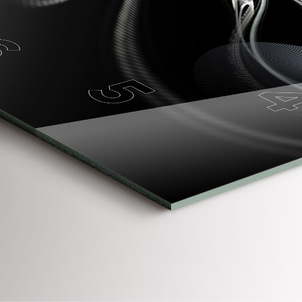 Reloj cuadrado Humo abstracto