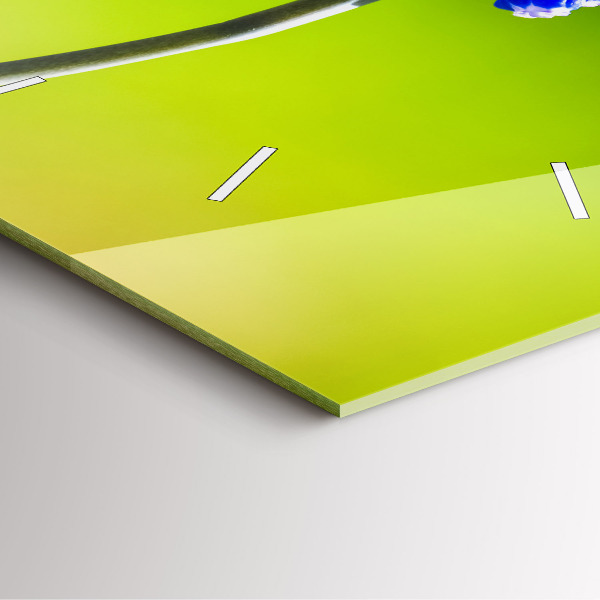 Reloj cuadrado Flores azules