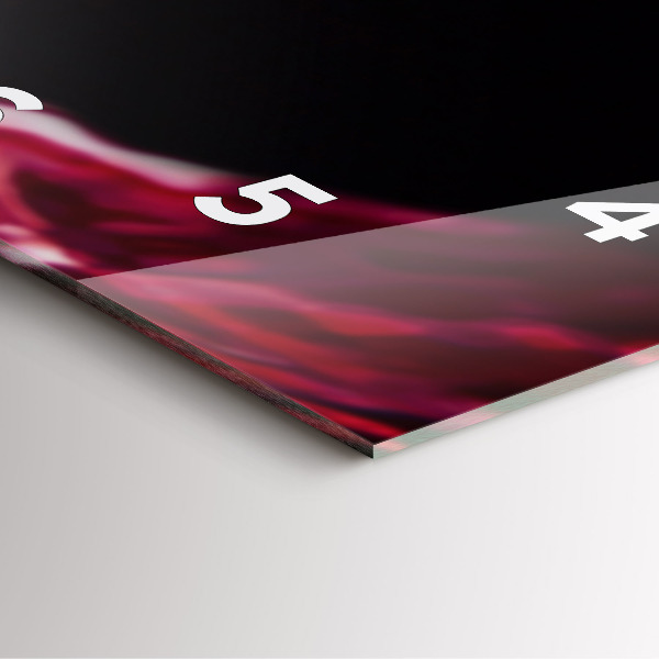 Reloj cuadrado Vino tinto