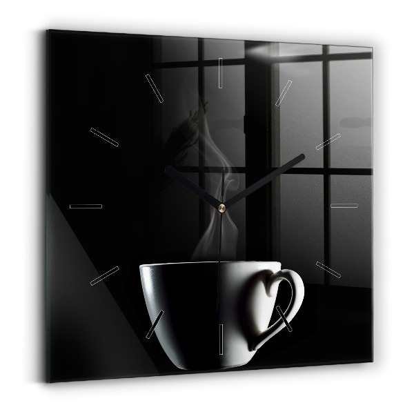 Reloj de pared cuadrado Taza de café