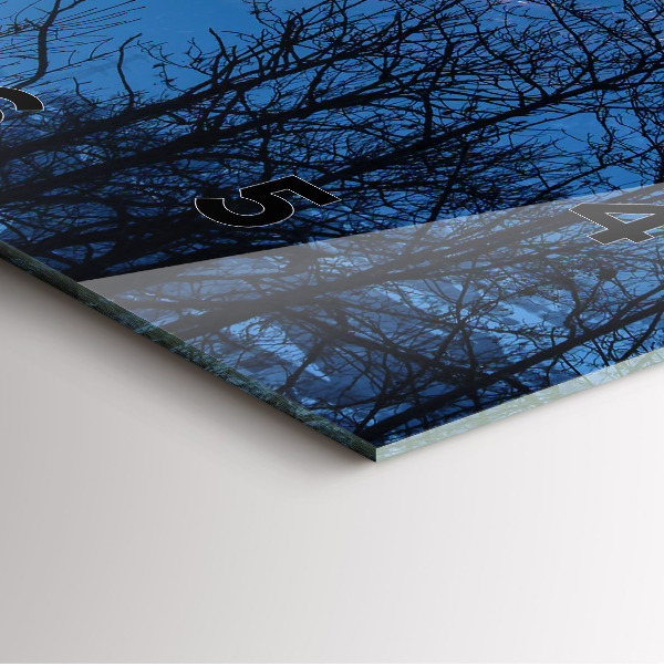 Reloj de pared cuadrado Vista de montaña