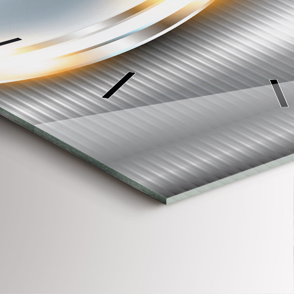 Reloj cuadrado Abstracción metálica