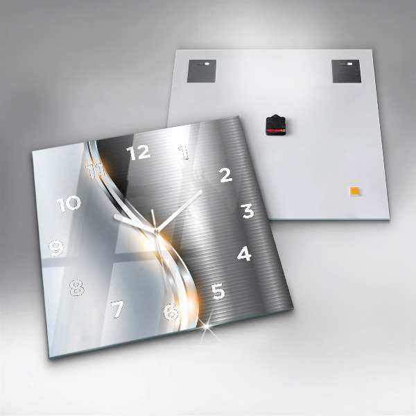 Reloj cuadrado Abstracción metálica