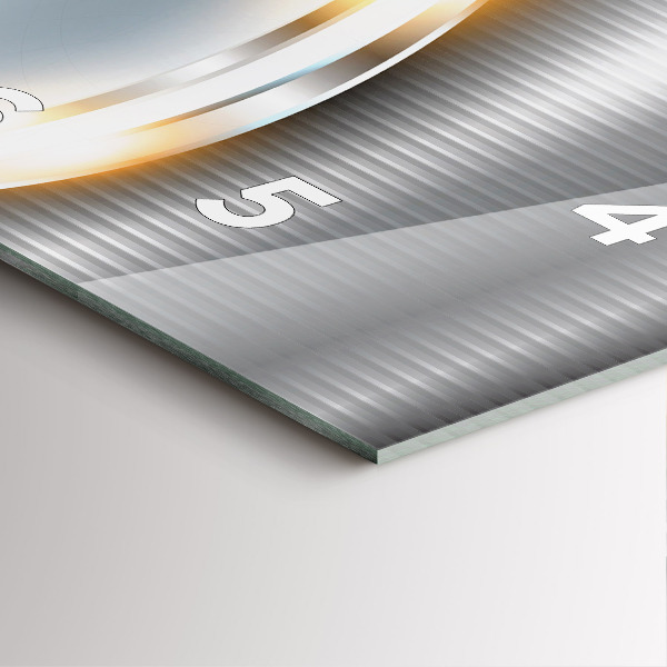 Reloj cuadrado Abstracción metálica