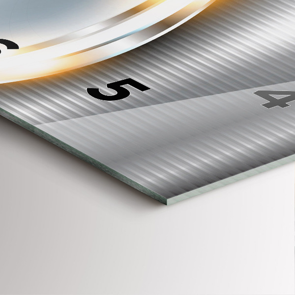 Reloj cuadrado Abstracción metálica