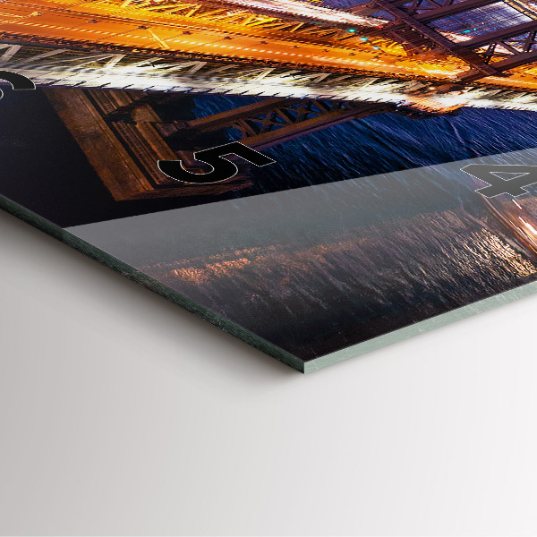 Reloj de pared cuadrado Nueva York y la puesta de sol