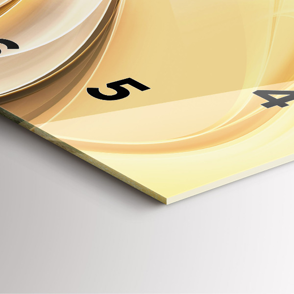 Reloj de pared cuadrado Olas abstractas