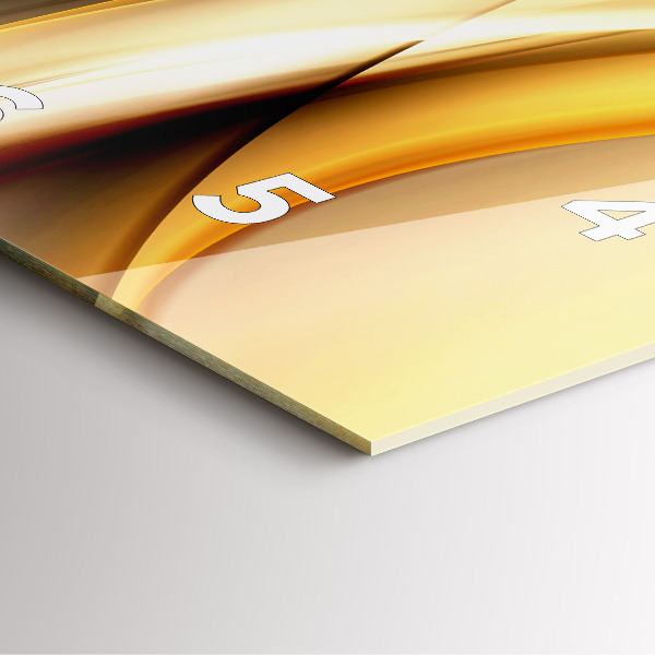 Reloj de pared cuadrado Olas abstractas