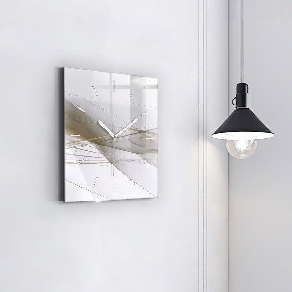 Reloj cuadrado Abstracción luminosa