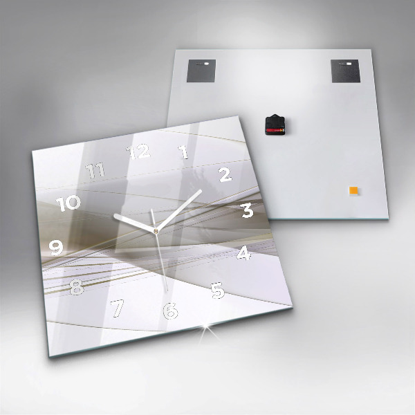 Reloj cuadrado Abstracción luminosa