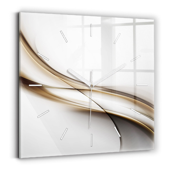 Reloj de pared cuadrado Líneas abstractas