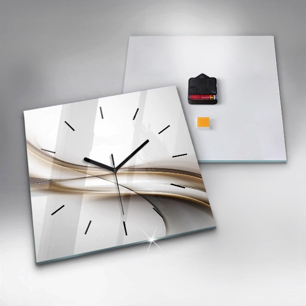 Reloj de pared cuadrado Líneas abstractas