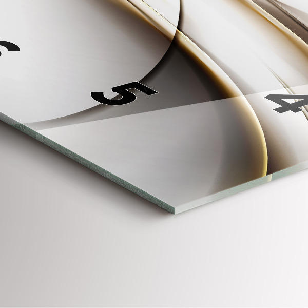 Reloj de pared cuadrado Líneas abstractas