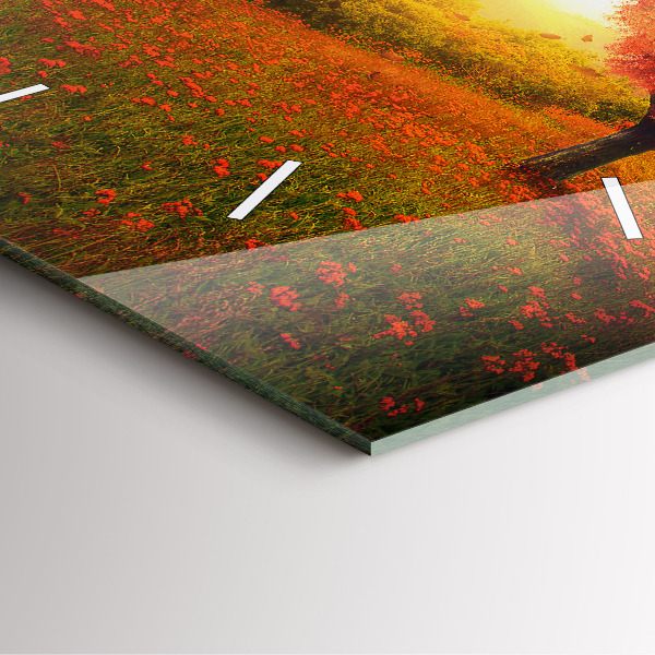 Reloj cuadrado Árbol corazón de amor