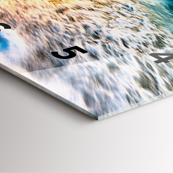 Reloj de pared cuadrado Playa, mar y arena