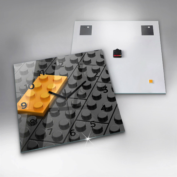 Reloj de pared cuadrado Bloques de juguete