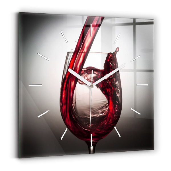 Reloj cuadrado Copa de vino