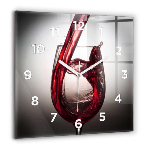 Reloj cuadrado Copa de vino