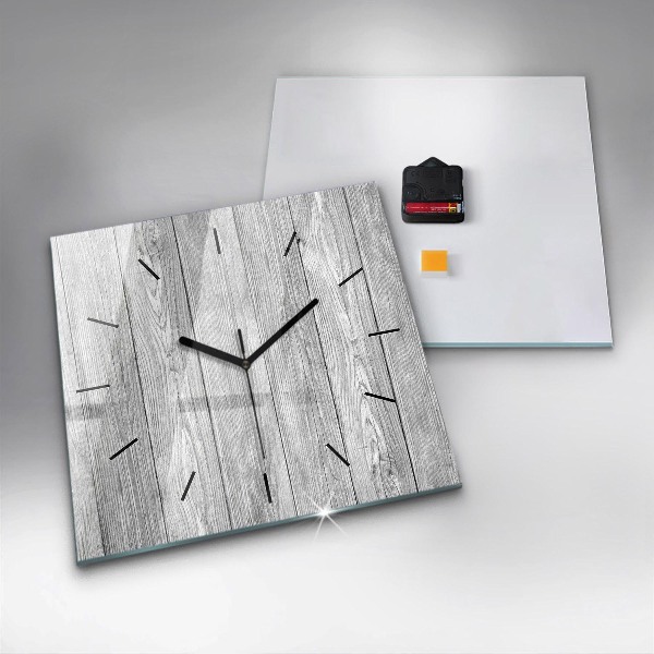 Reloj cuadrado Paneles de madera