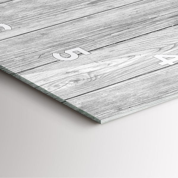 Reloj cuadrado Paneles de madera