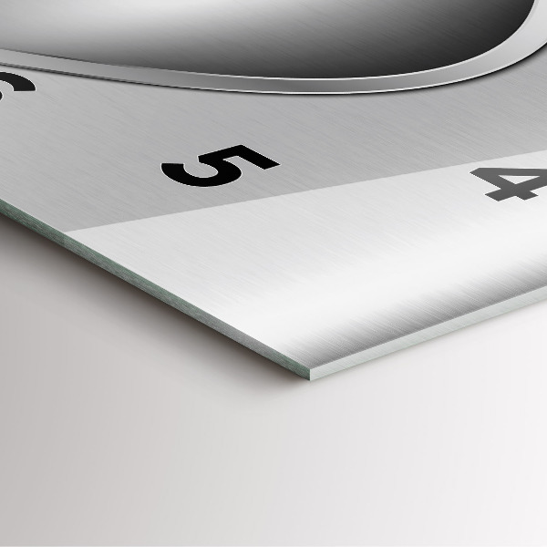 Reloj cuadrado Abstracción de metal gris