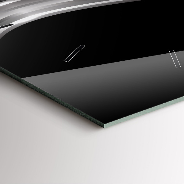 Reloj cuadrado Abstracción de metal negro