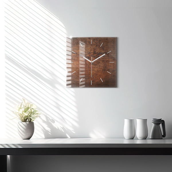 Reloj de pared cuadrado Madera vieja