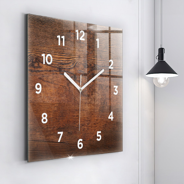 Reloj de pared cuadrado Madera vieja