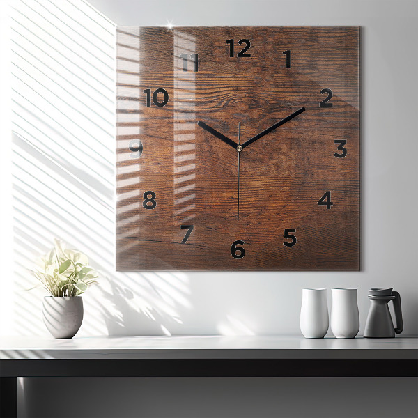 Reloj de pared cuadrado Madera vieja