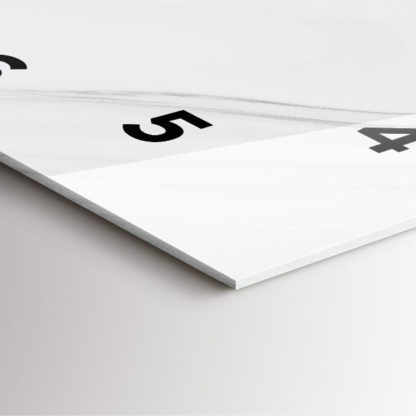 Reloj cuadrado Mármol decorativo