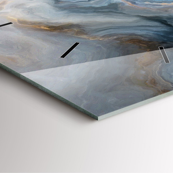 Reloj cuadrado Patrón de mármol