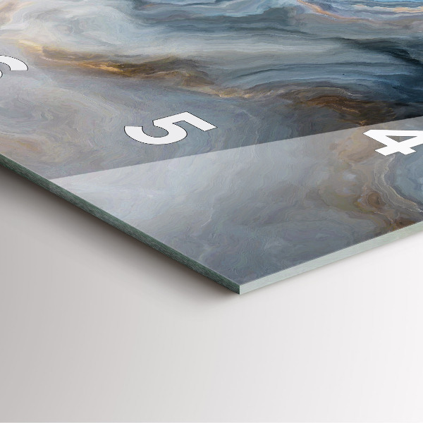 Reloj cuadrado Patrón de mármol