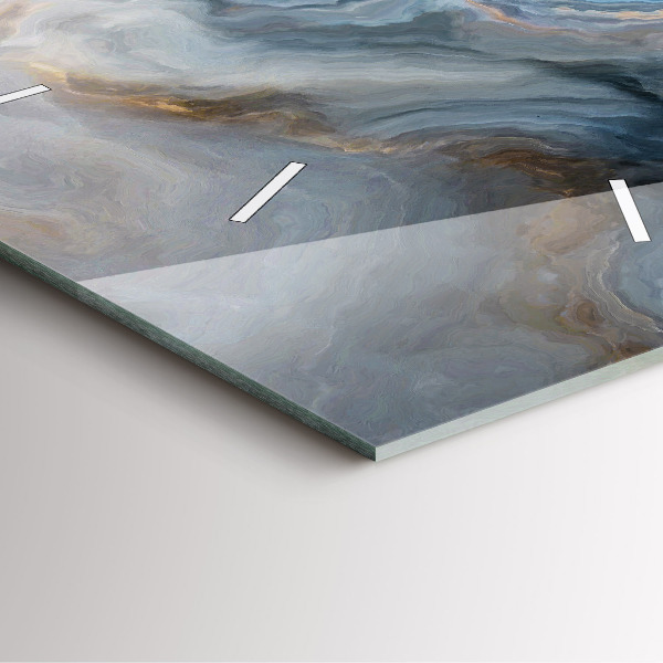 Reloj cuadrado Patrón de mármol