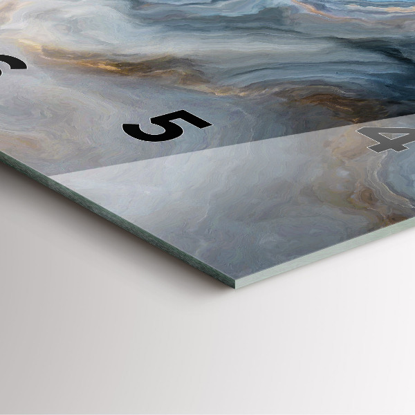 Reloj cuadrado Patrón de mármol