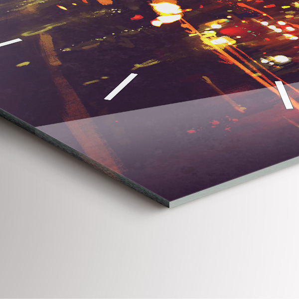 Reloj cuadrado Ciudad pintada