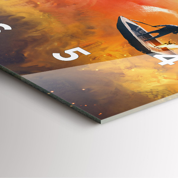 Reloj de pared cuadrado Imagen abstracta