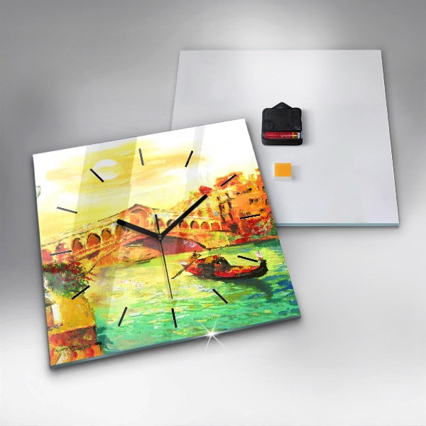 Reloj cuadrado Puente de Rialto de Venecia