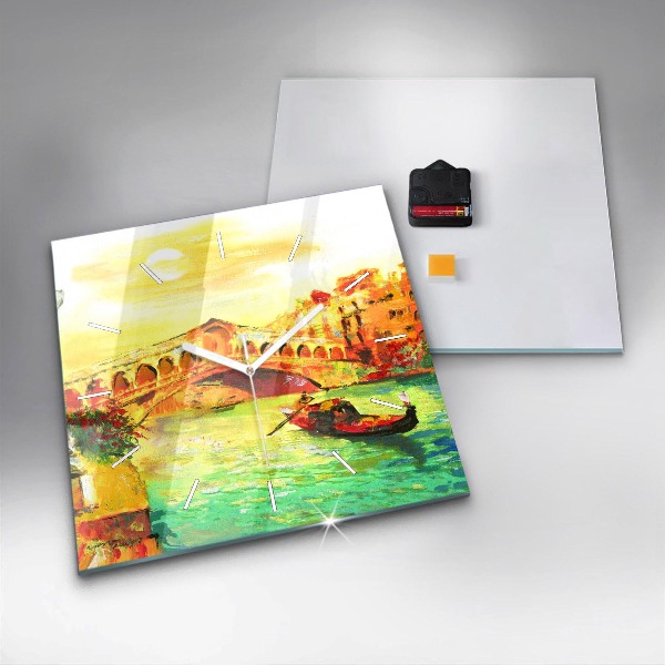 Reloj cuadrado Puente de Rialto de Venecia