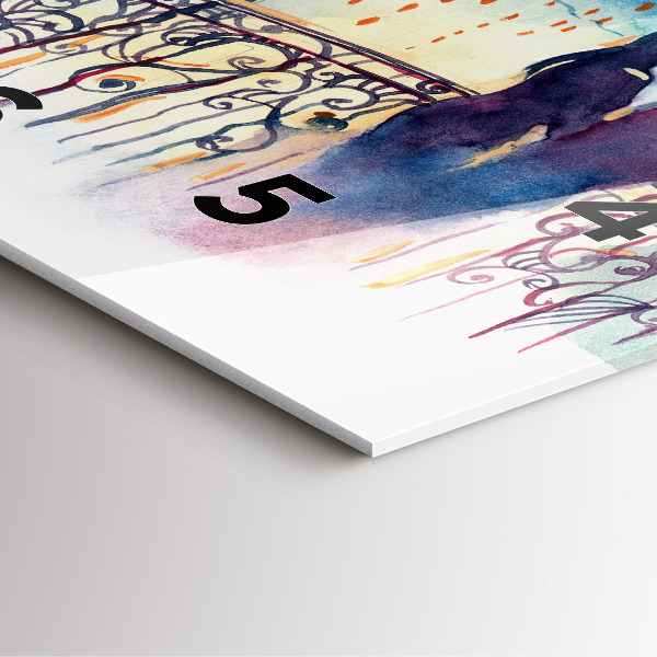 Reloj cuadrado Gente en acuarela