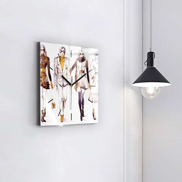 Reloj de pared cuadrado Mujer y hombre