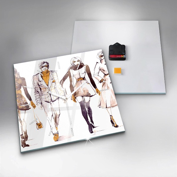 Reloj de pared cuadrado Mujer y hombre