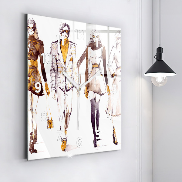 Reloj de pared cuadrado Mujer y hombre