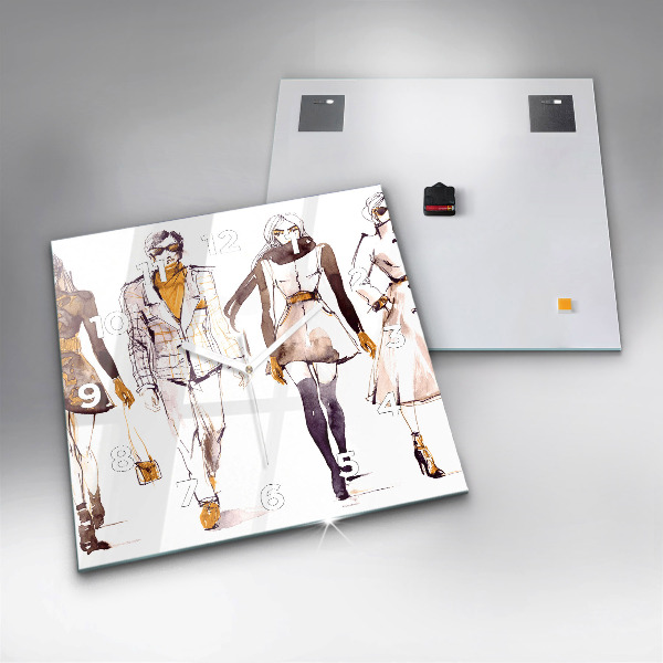 Reloj de pared cuadrado Mujer y hombre