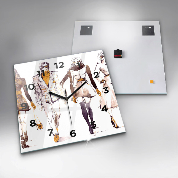 Reloj de pared cuadrado Mujer y hombre