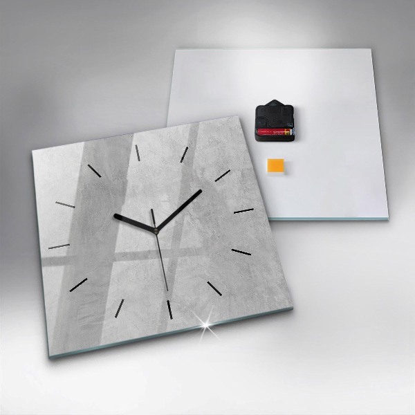 Reloj de pared cuadrado Muro de piedra