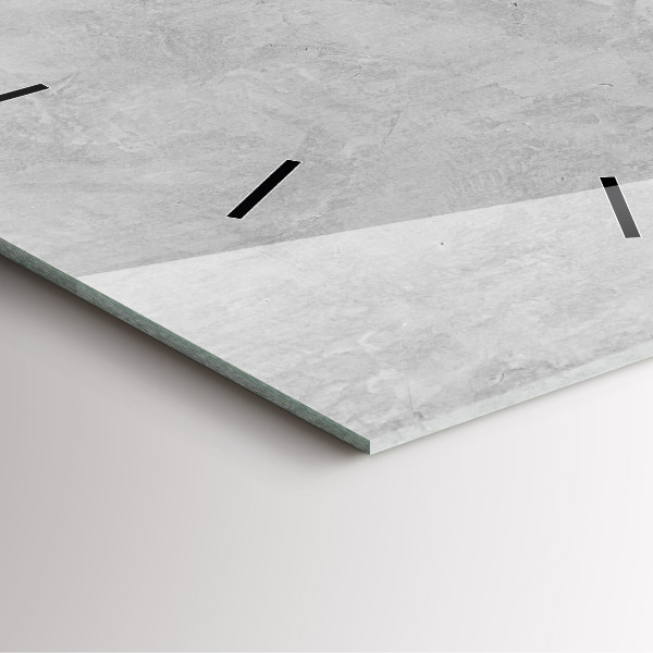 Reloj de pared cuadrado Muro de piedra